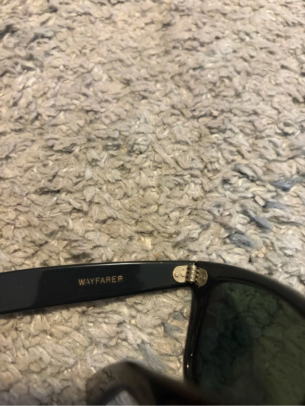 Vintage B&L Ray-Ban Wayfarer Sunglasses Black Ebony G-15 Glass Lens USA 5022 BL